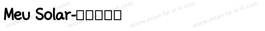 Meu Solar字体转换